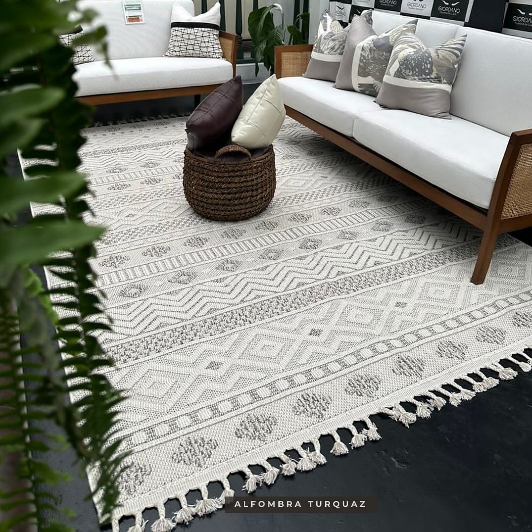 Elegancia de Sisal, Alfombras Turcas Modernas para Terraza