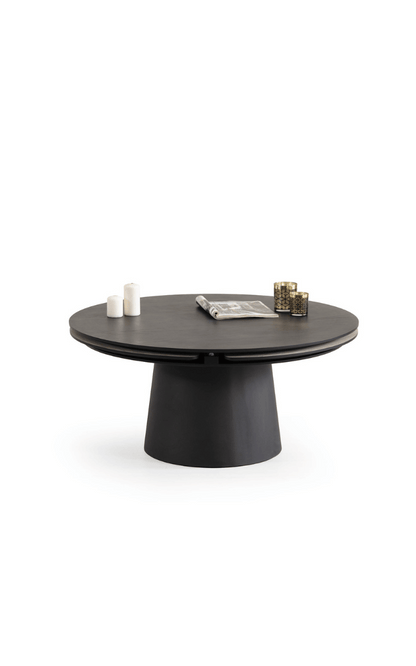 🏷️ Mesa de Centro Giratoria Sense Oak con Bandejas Ocultas