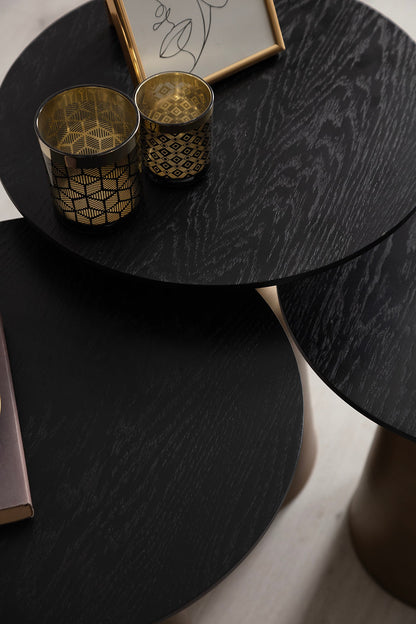 Mesa de Centro Debegıl Loft - Beige & Brass