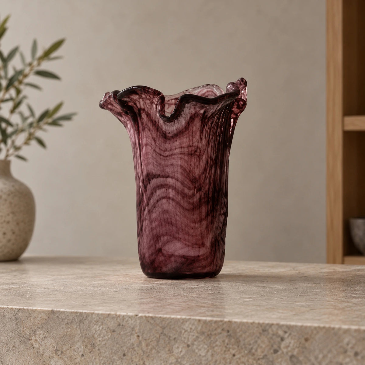 Jarrón lechuga en ciruela – florero decorativo