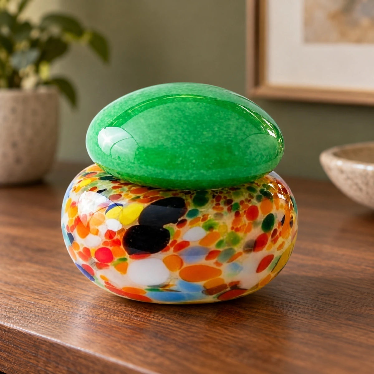 Macarón de ágata en multicolor – adorno decorativo para sala