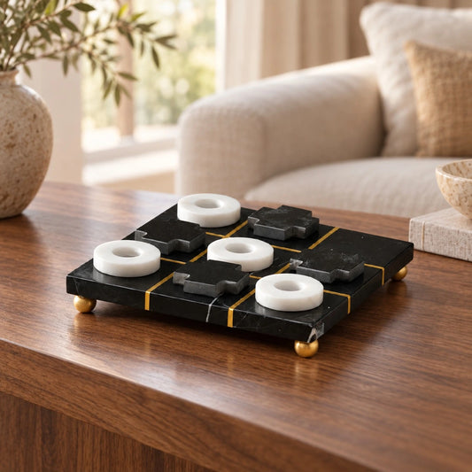 XOXO en negro, blanco y dorado – adorno decorativo para sala
